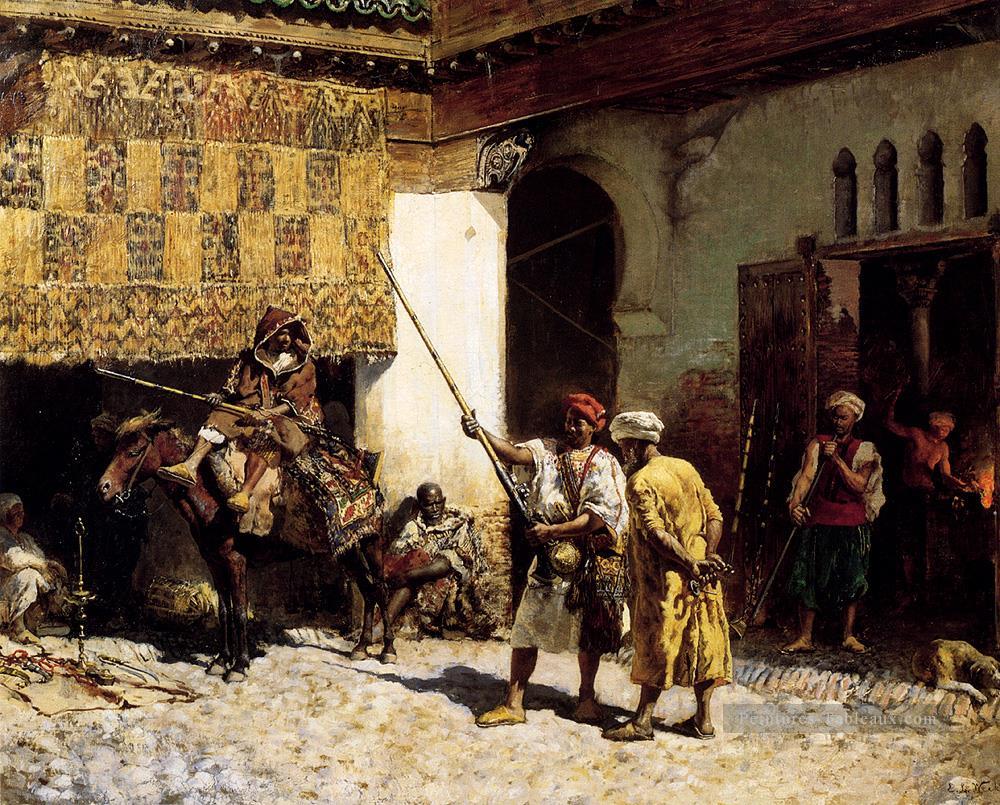 L’Arabe Gunsmith Indienne Peintures à l'huile